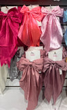 Coquette Satin long tail trendy bow big girl many colors