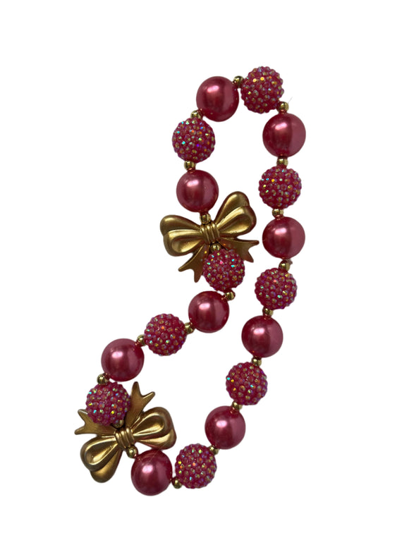 So Bow-tiful beaded stretch necklace