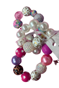 Trio of beaded bracelets
